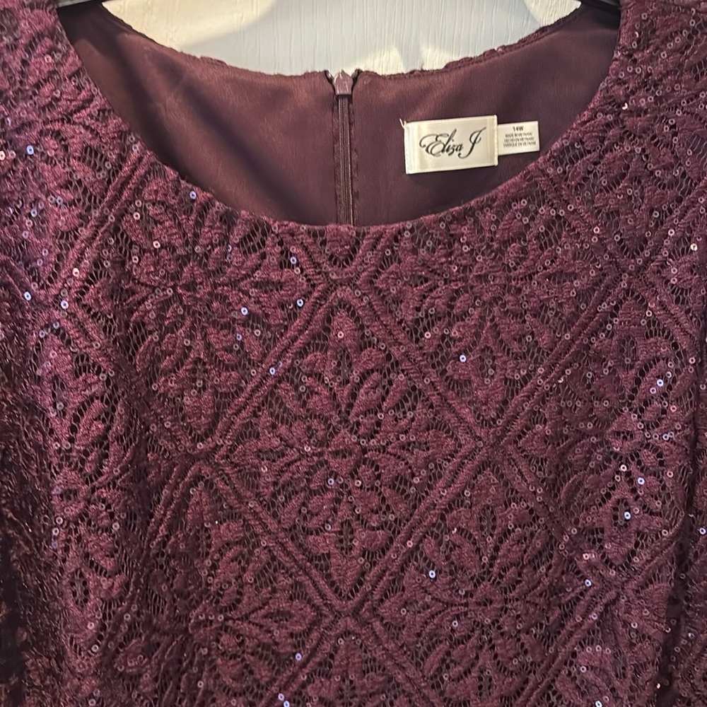 Purple formal dress